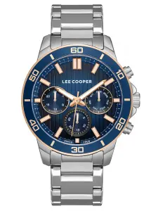 Lee Cooper LC08106.390 Erkek Kol Saati | Çelik Kasa, Lacivert Kadran, Takvim Fonksiyonlu