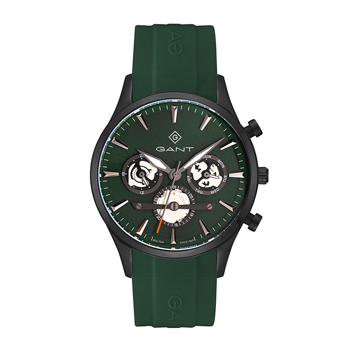 Gant GT131014 Erkek Kol Saati – Yeşil Kadran, Çelik Kasa & Silikon Kayış