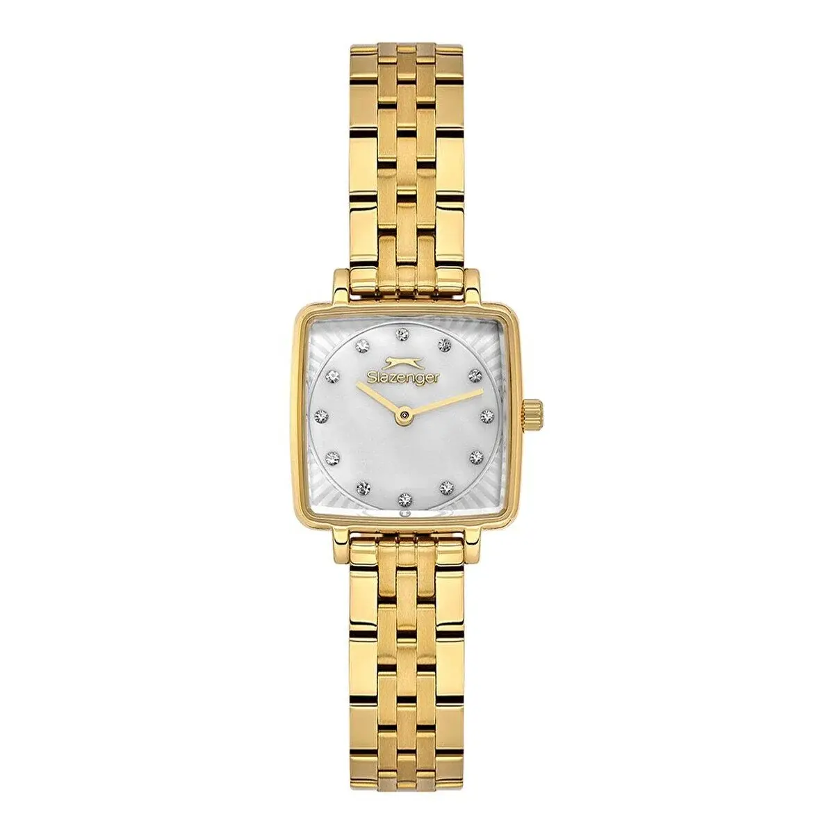 Slazenger SL.09.2507.3.02 Kadın Kol Saati | Taş Detaylı Altın Şıklığı