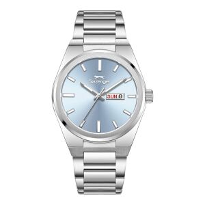 Slazenger Erkek 44 mm Çelik Kasa Çelik Kordon Mavi Kadran Şık Kol Saati