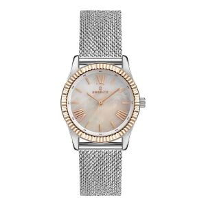Essence ES6689FE.520 Kadın Kol Saati | 34 mm Sedef Kadran, Gümüş/Rose Gold