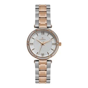 Essence ES6637FE.530 Kadın Kol Saati | 32 mm Çift Renk Kasa, Taşlı Çerçeve, Klasik Şıklık