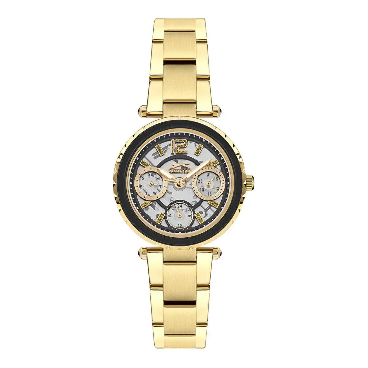 Slazenger SL.09.2286.4.02 Kadın Kol Saati | 32 mm Altın Renk Kasa, Çok Göstergeli Kadran