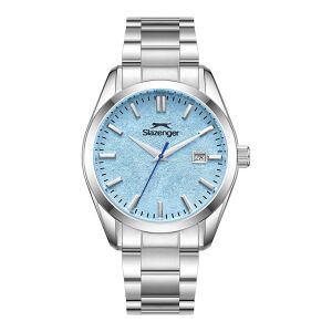 Slazenger  Erkek Analog, Takvimli, 42 mm ,Çelik Kasa,  Tiffany Mavi Kadran Kol Saati